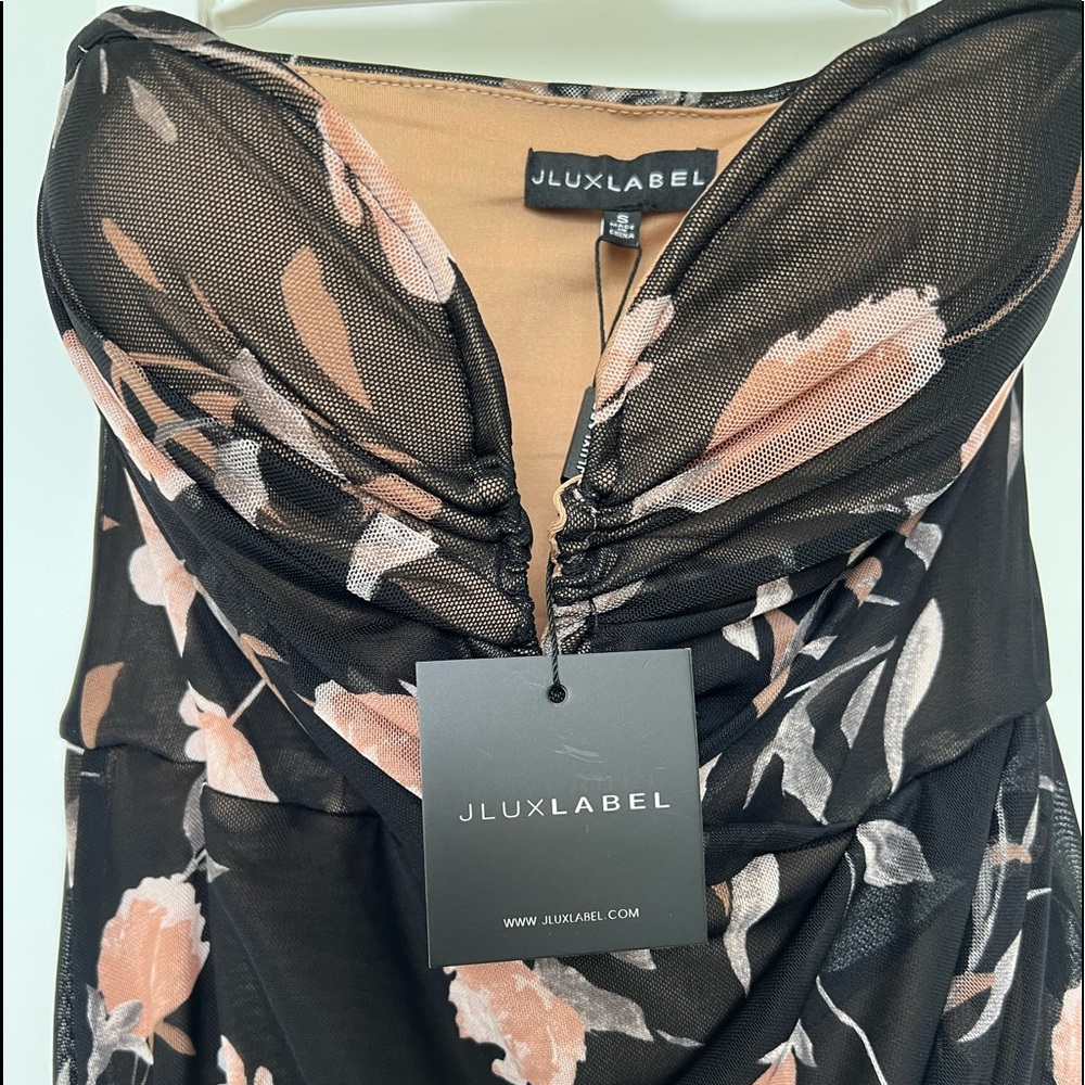 JLUXLABEL strapless Midi Dress- NEVER WORN W/TAGS ATTACHED